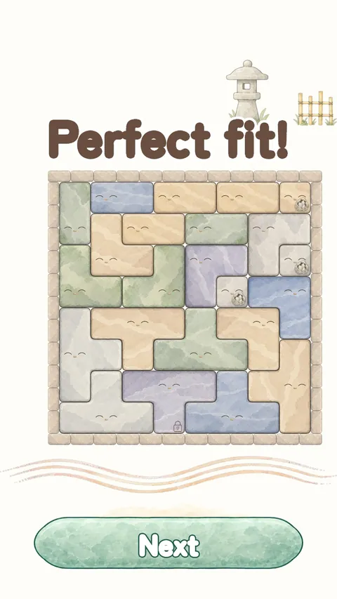 Pitile screenshot: a finished wall: a perfect fit